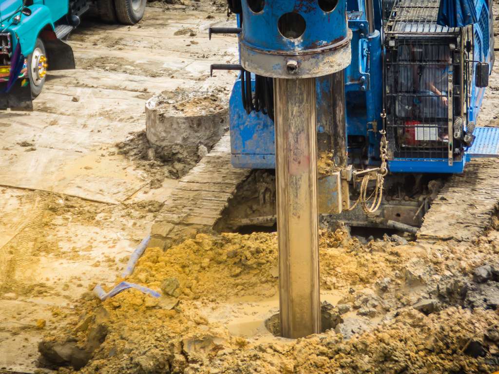 קידוח כלונסאות בנטונייט